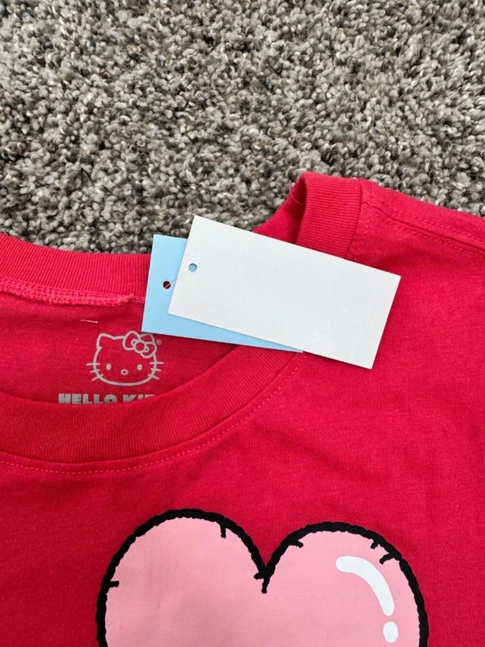 Hello Kitty Heart Balloon Graphic T Shirt Womens XXL Pink Sanrio NWT - Picture 7 of 11